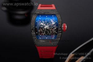RM055 NTPT ZF 1:1 Best Edition White Bezel Red Crown on Shark Rubber Strap RMUL2 Super Clone