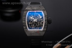 RM055 NTPT APSF 1:1 Best Edition White Bezel Black Crown on Rubber Strap RMUL2 Super Clone