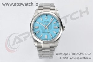 Oyster Perpetual 124300 41mm VSF 1:1 Best Edition 904L Steel Tiffany Blue Dial VS3235