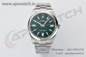 Oyster Perpetual 124300 41mm VSF 1:1 Best Edition 904L Steel Green Dial VS3235