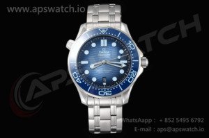 Seamaster Diver 300M VSF 1:1 Best Edition Blue Ceramic Blue Dial on SS Bracelet VS8800