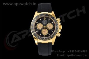 Daytona 126518 VSF 1:1 Best Edition Black/YG Dial on Oysterflex Rubber Strap SH4131