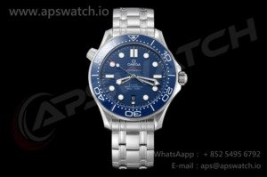 Seamaster Diver 300M VSF 1:1 Best Edition Blue Ceramic Blue Dial on SS Bracelet A8800 V2