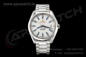 Aqua Terra Master Ryder Cup VSF 1:1 Best Edition White Textured Dial on SS Bracelet A8500