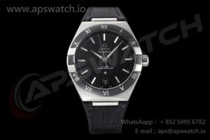 Constellation Black Ceramic SS VSF 1:1 Best Edition Black Dial on Black Gummy Strap A8900 Super Clone